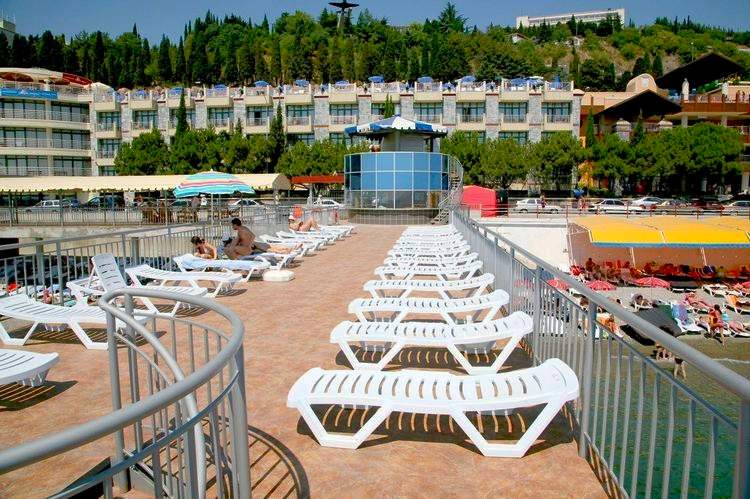 отель Сказка Алушта, пляж