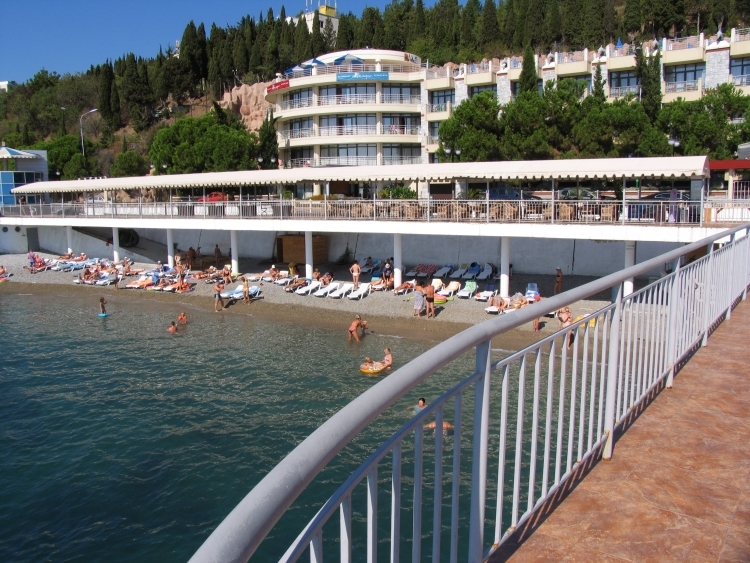 отель Сказка Алушта, пляж